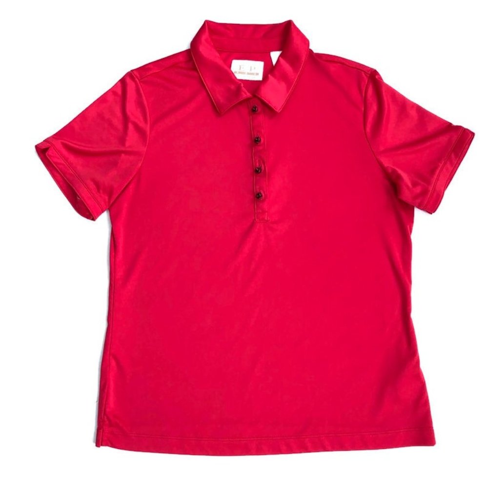 EP Pro Tour Tech Golf Polo Shirt Top Red